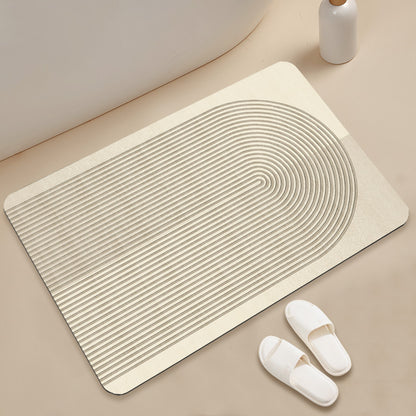 stilvolle geometrische Muster Badezimmermatte Brehn