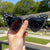 Rhinestone-besetzte Herzförmige Sonnenbrille Brehn