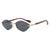 Damen geometrische Sonnenbrille mit luxuriösen Holzarmen und polarisierten Gläsern Brehn