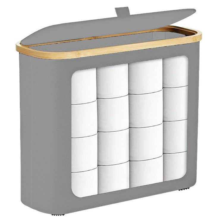 Multifunktionale Wäscheaufbewahrungsbox mit Bambusdeckel Brehn