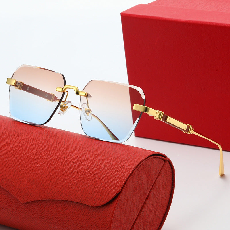 Damen modische Sonnenbrille mit stylischem quadratischen Rahmen Brehn