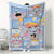 Cartoon Charakter Fleece Decke