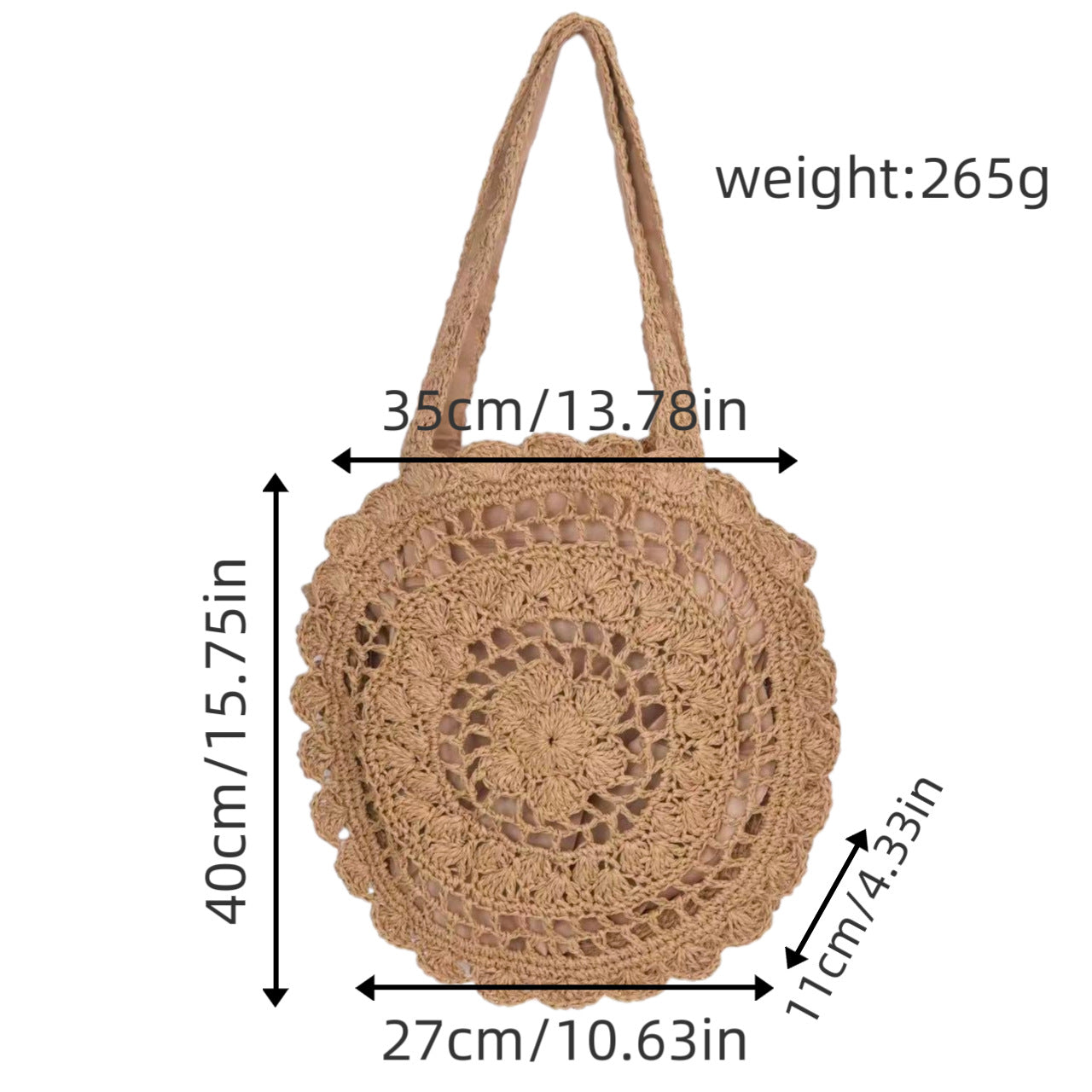 Häkel-Tasche mit Nostalgischem Design Brehn