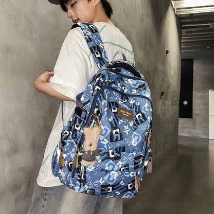 Stylischer Mehrfachfächer Grafikdruck Rucksack Brehn