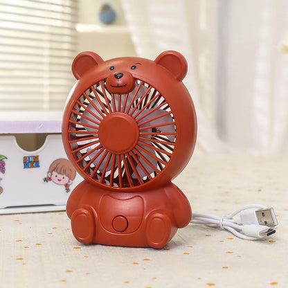 Damen Tragbarer USB Handventilator im niedlichen Bärendesign Brehn