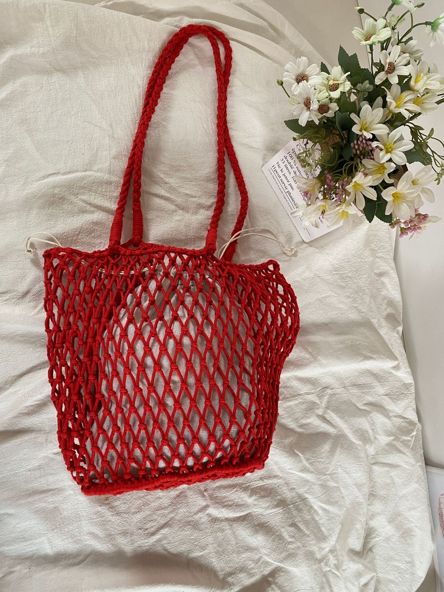 Handgeknüpfte Netz-Tasche Brehn