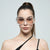 Damen modische quadratische Sonnenbrille im modernen Schildpatt-Design Brehn