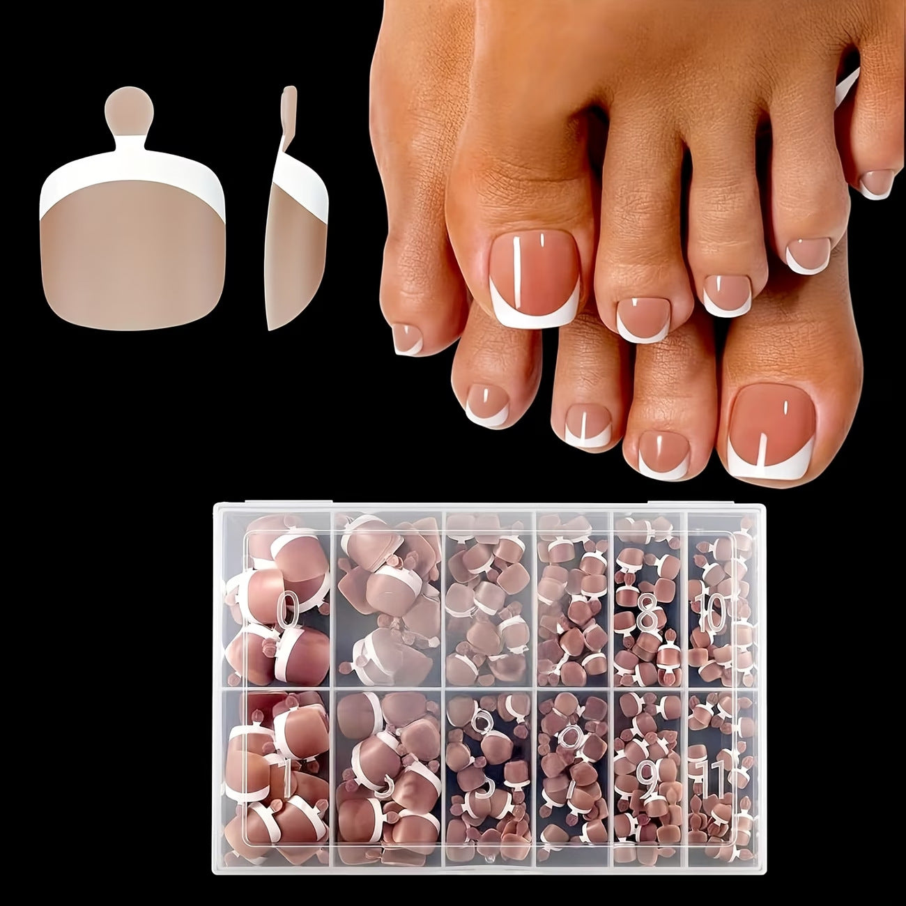 French Tip Nagelverlängerungsset Brehn