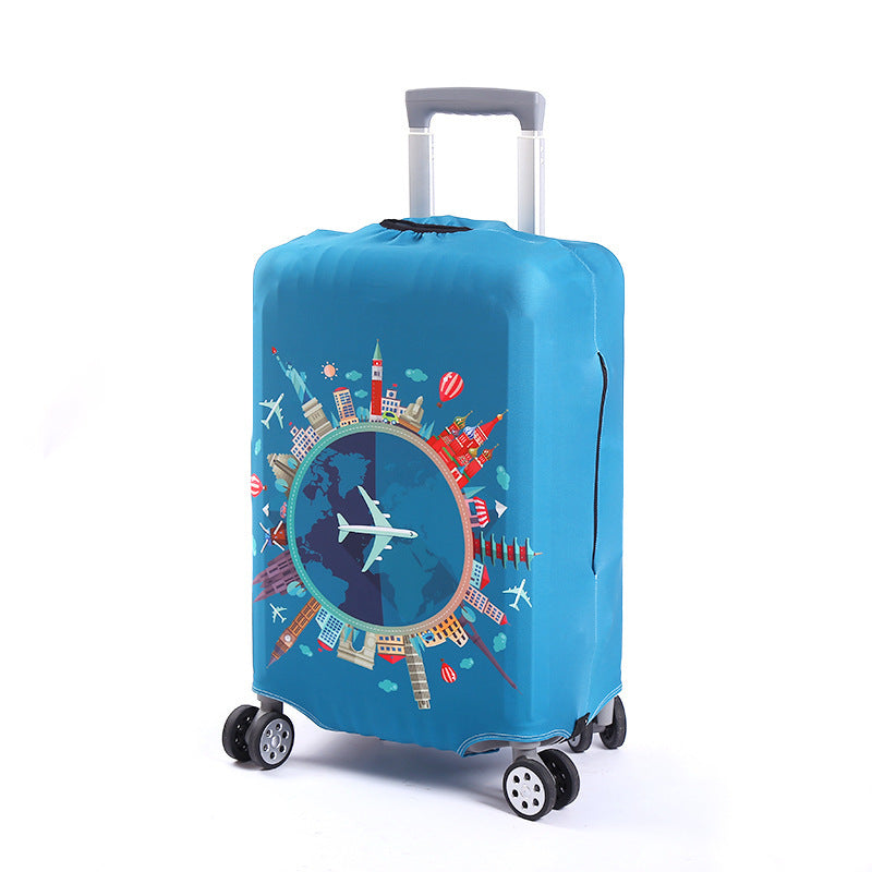 Unisex Reisekoffer mit kreativem Weltreise-Motiv Brehn