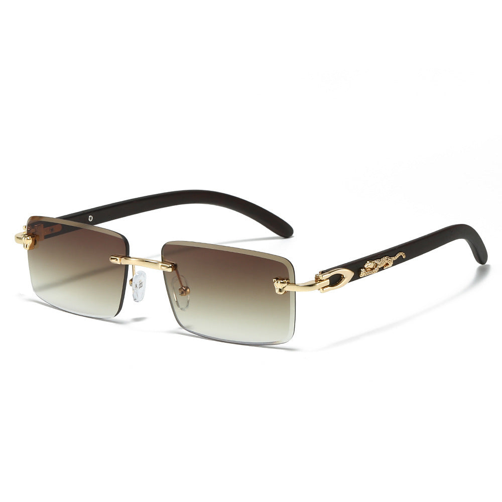 Modische Retro Rechteck-Sonnenbrille Brehn