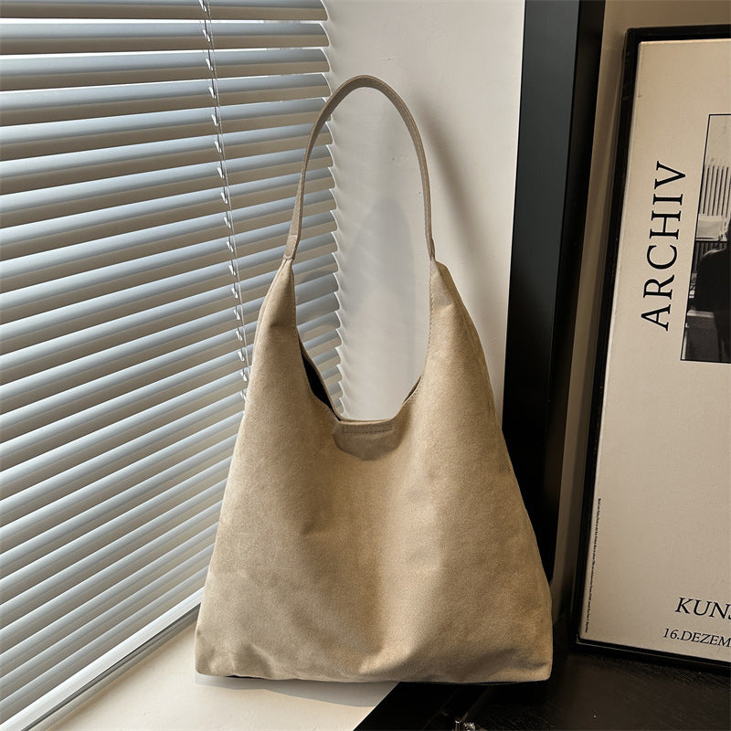 Wildleder Slouchy Hobo Bag Brehn