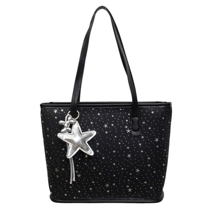 Trendige Sternen-Print Tote Bag Brehn