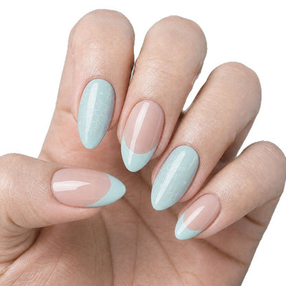 Künstlerische French Tip Acrylnagelverstärkungen Brehn