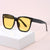 Damen Modische oversized Sonnenbrille mit rautenförmigen Gläsern Brehn