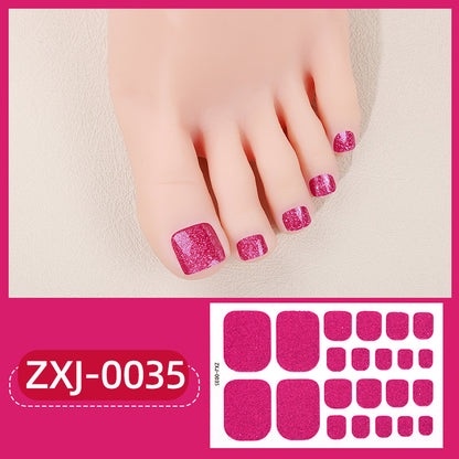Glitzernde Fußnagel-Wickel  1790954463