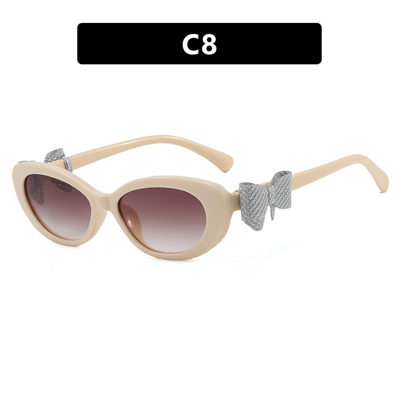 Damen modische Sonnenbrille mit verspieltem Schleifen-Design Brehn