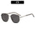 Geometrische Übergroße Sonnenbrille