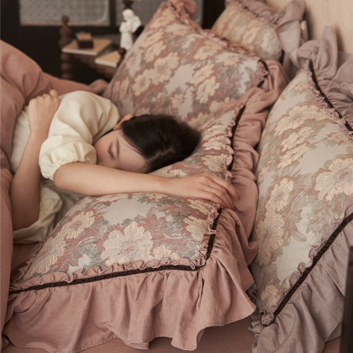 Rüsch Floral Jacquard Bettbezug Set
