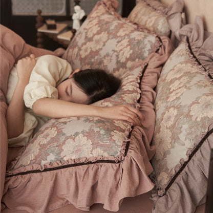Rüsch Floral Jacquard Bettbezug Set