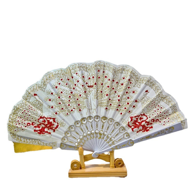 Damen Faltbarer Handventilator mit eleganten Stickereien Brehn