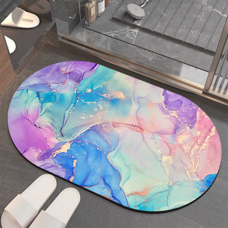 Luxuriöse Abstract Marmor Badematte Brehn