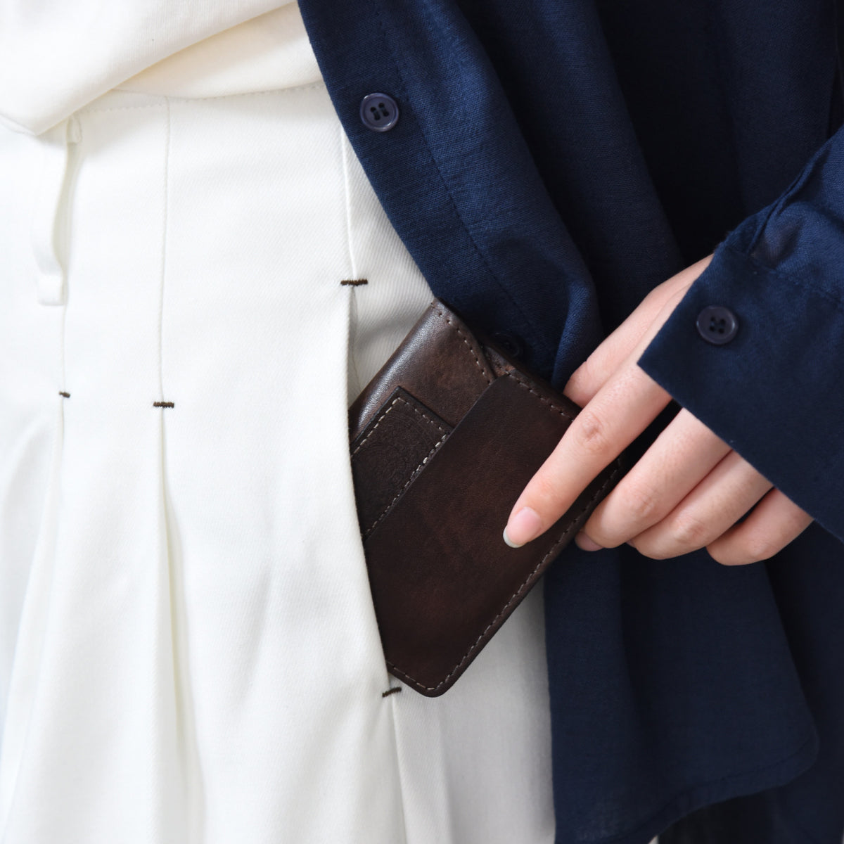 Premium Leder Kartenhalter Geldbörse