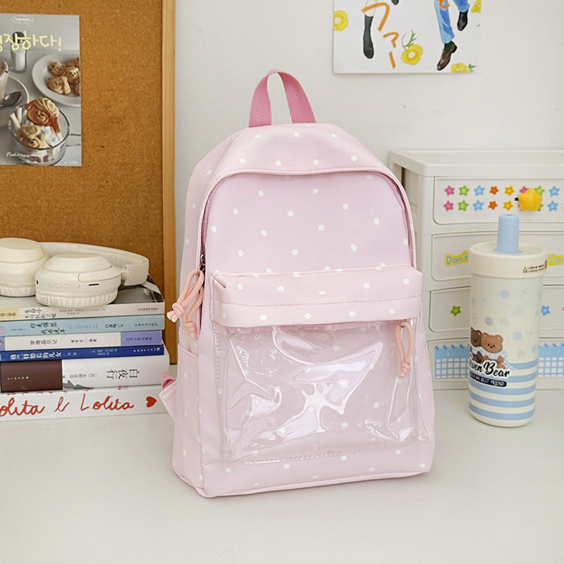 Stylischer Rucksack mit gepunktetem Muster