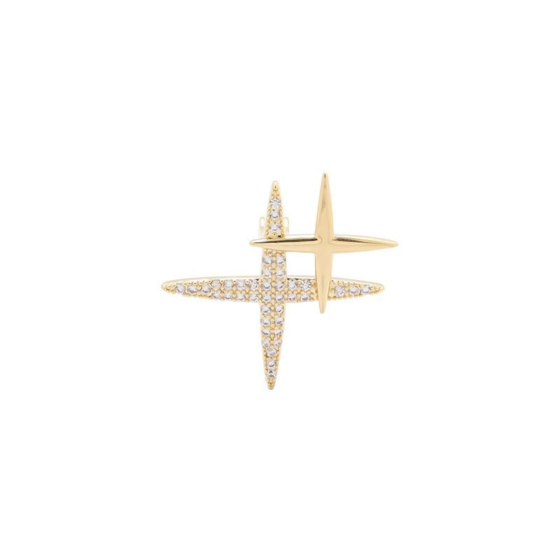 Glamouröse Brosche mit Funkelndem Strass Brehn