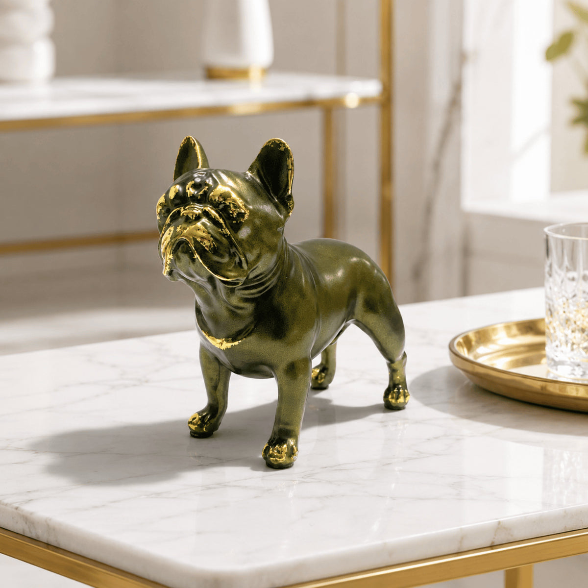 Dekofigur eines Französischen Bulldogs Brehn