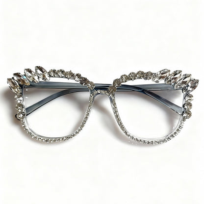 Glamouröse mit Strass veredelte Katzenaugen-Sonnenbrille Brehn