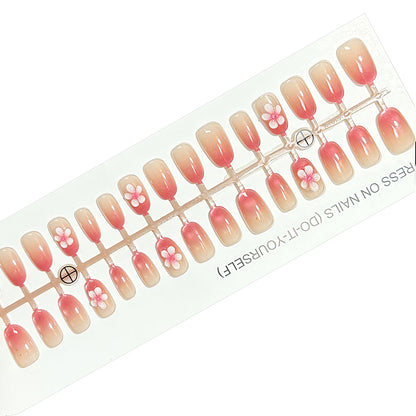 Floral Gradient Press-On Nail Set Brehn