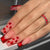 Premium Dekorativer Press-On Nagelset mit Herz- und Glitzerdesigns Brehn