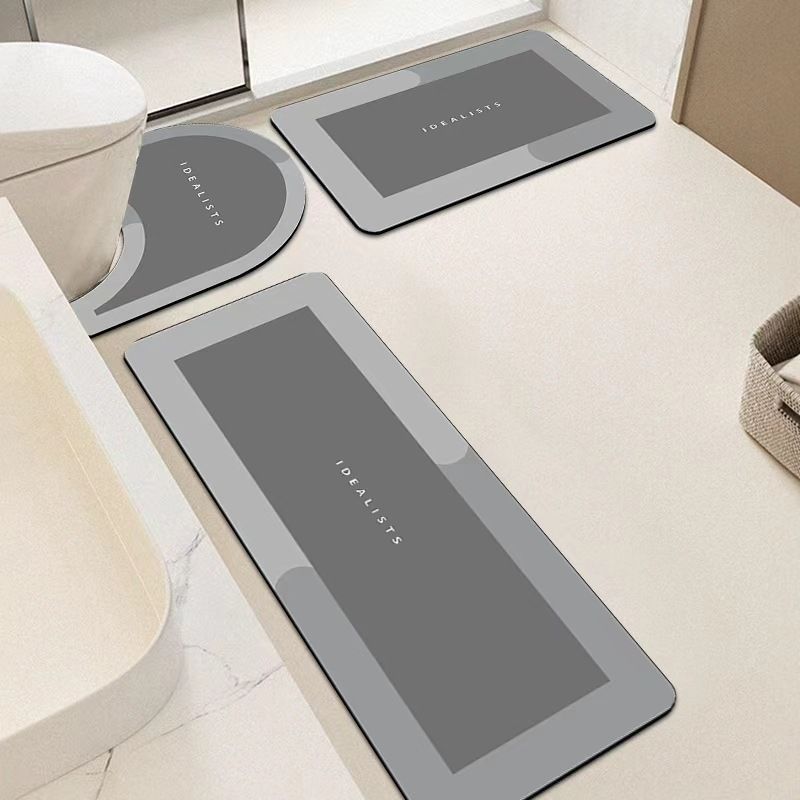 Modern Minimalist Badezimmermatten-Set Brehn