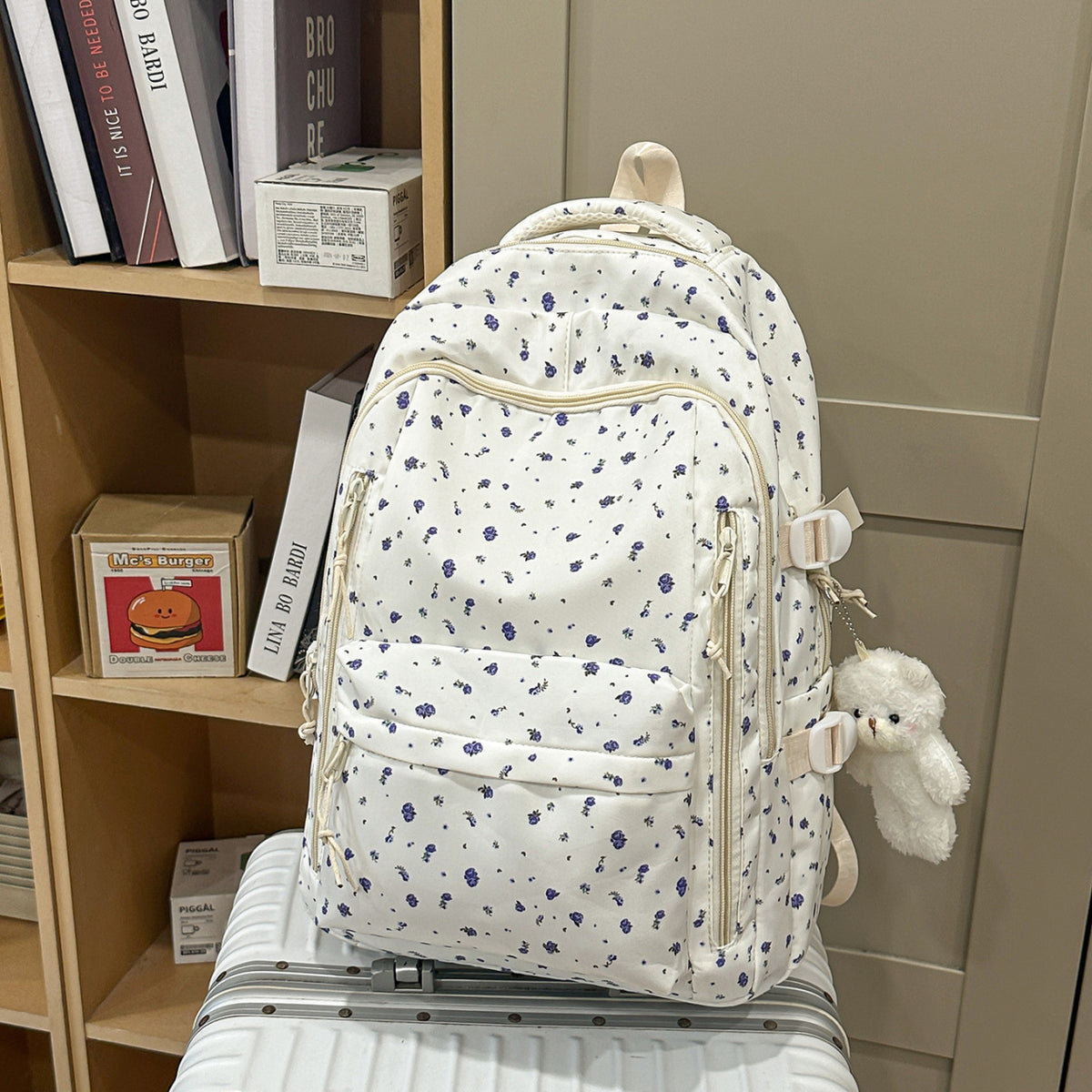 Blumenmuster Rucksack Brehn