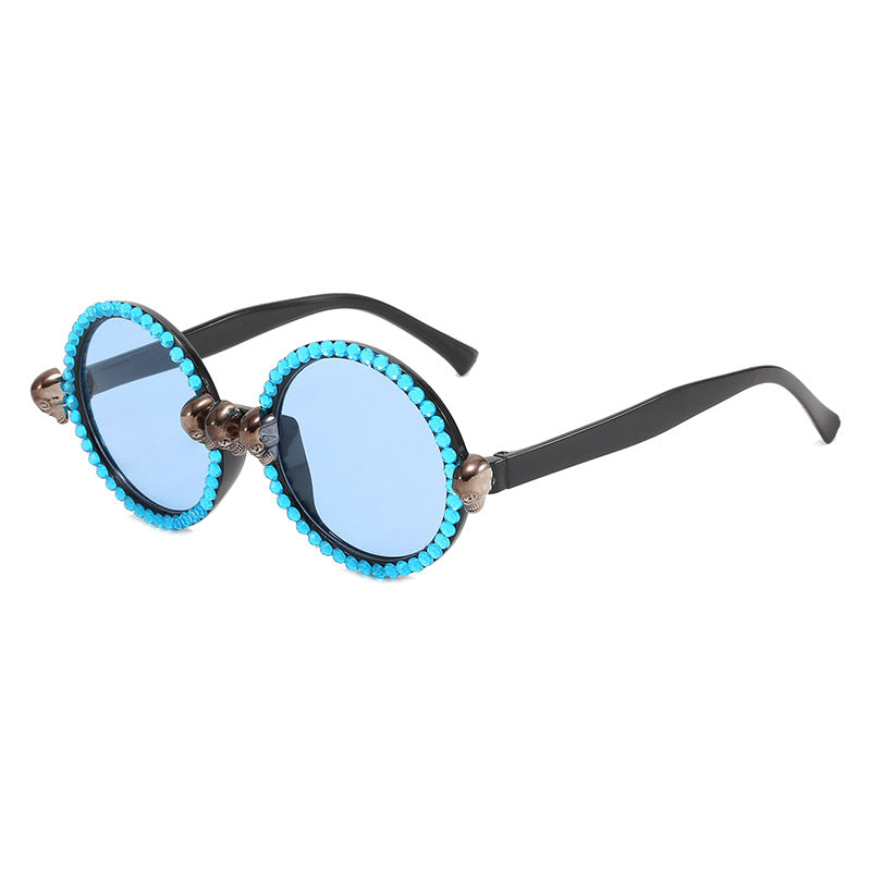 Damen Extravagante runde Sonnenbrille Brehn