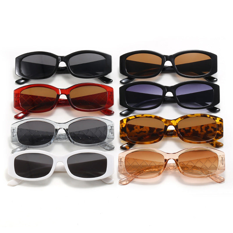 Damen Modische Retro-Sonnenbrille mit quadratischer Fassung Brehn