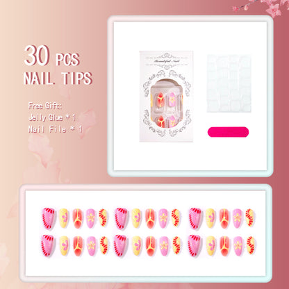 Floral Garden Press-On Nagel Set