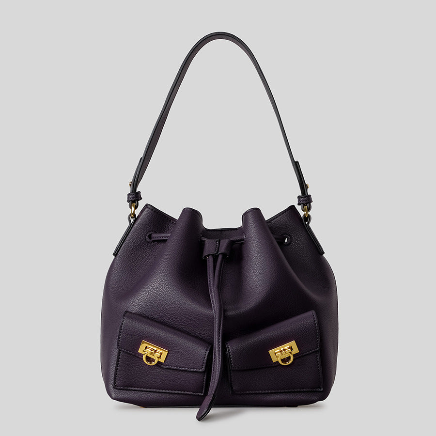Leder Eimer Tasche