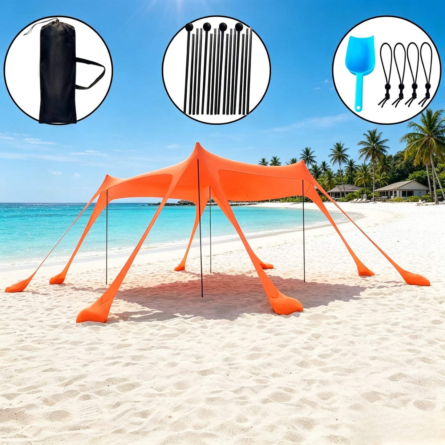 Portables Strandzelt Brehn