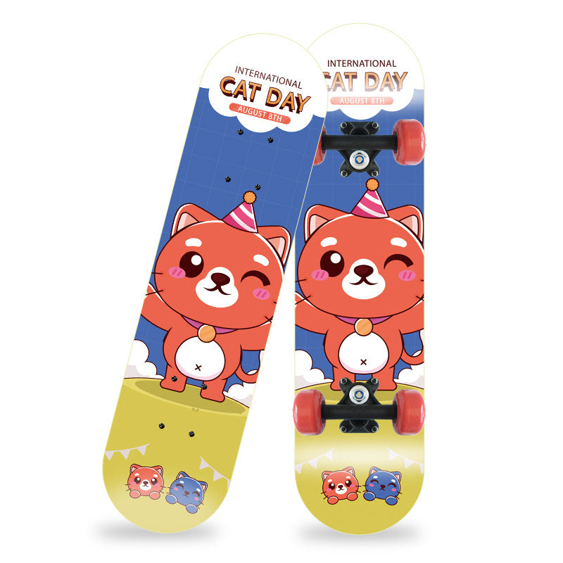 Cartoon-inspirierte Mini-Skateboard Brehn
