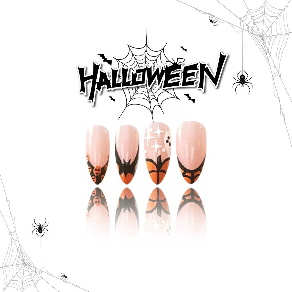 Kunstnagelset mit kreativen Halloween Motiven Brehn