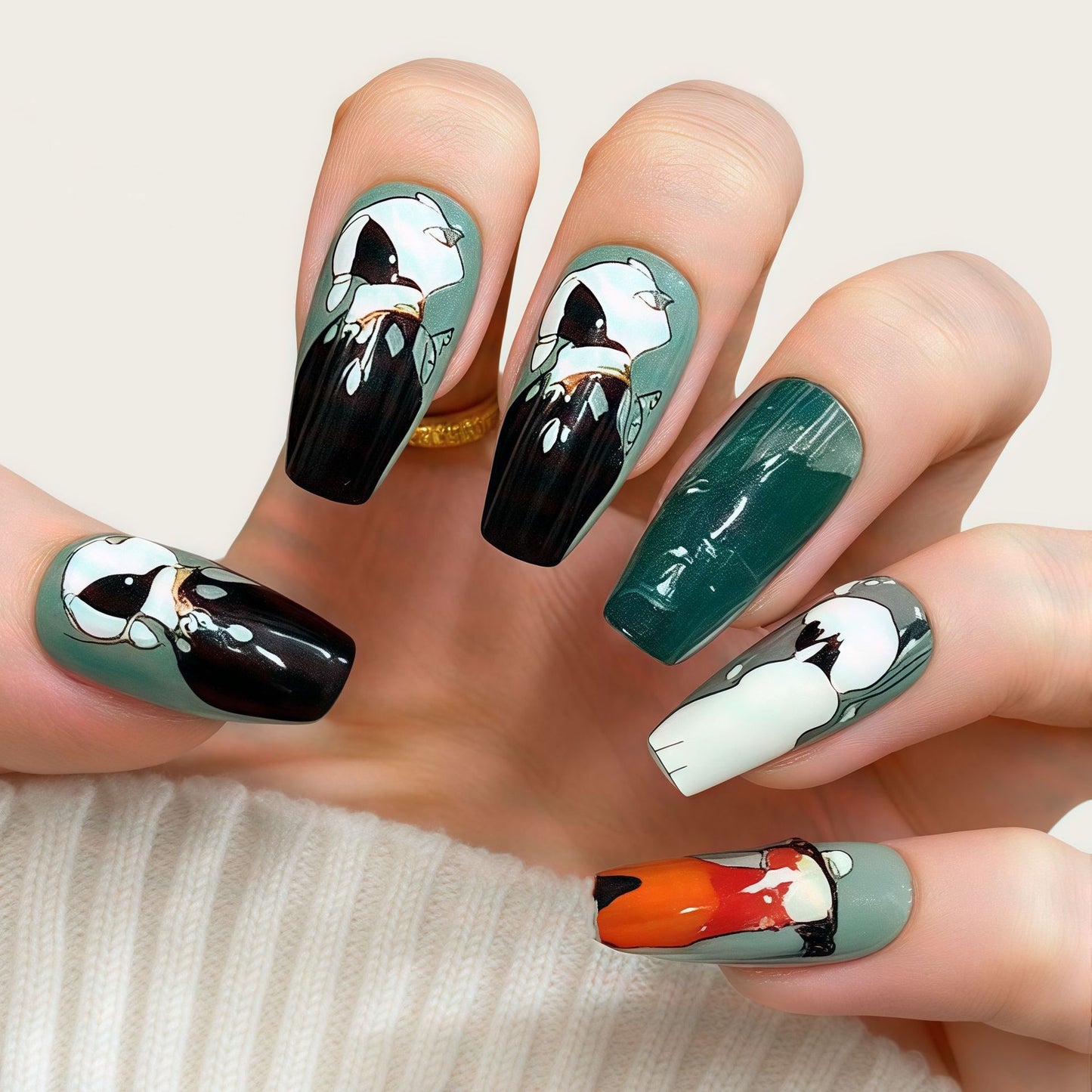 Elegante Kunstnagelverzierung Brehn