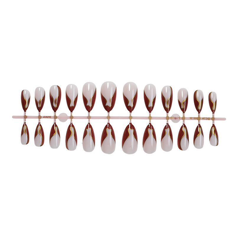 Künstlerisches Nageldesign-Set mit elegantem Schwirldesign Brehn