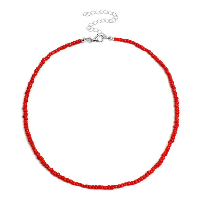 Buntes Perlen-Choker-Halsband Brehn
