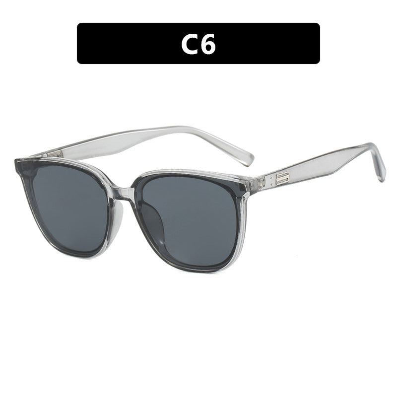 Damen elegante Sonnenbrille mit trendigem Transparent-Rahmen Brehn
