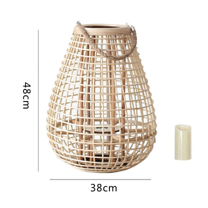 Dekorative Rattan-Laterne Brehn