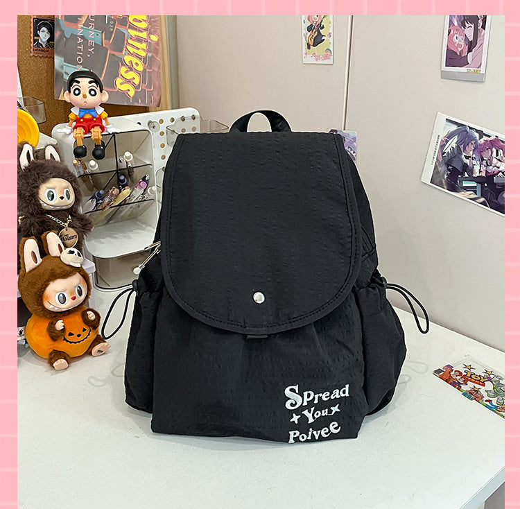 Karierter leichter Schulrucksack
