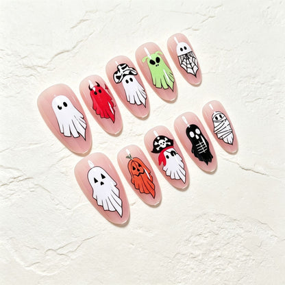 Halloween-Themen Press-On Nagelkunst-Kit Brehn