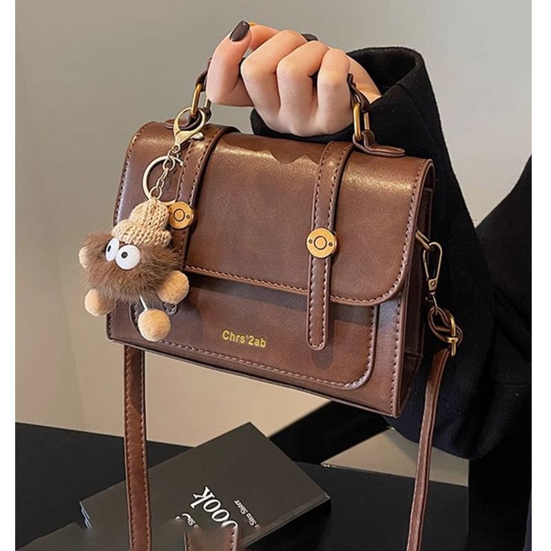 Strukturierte Kunstleder-Handtasche Brehn