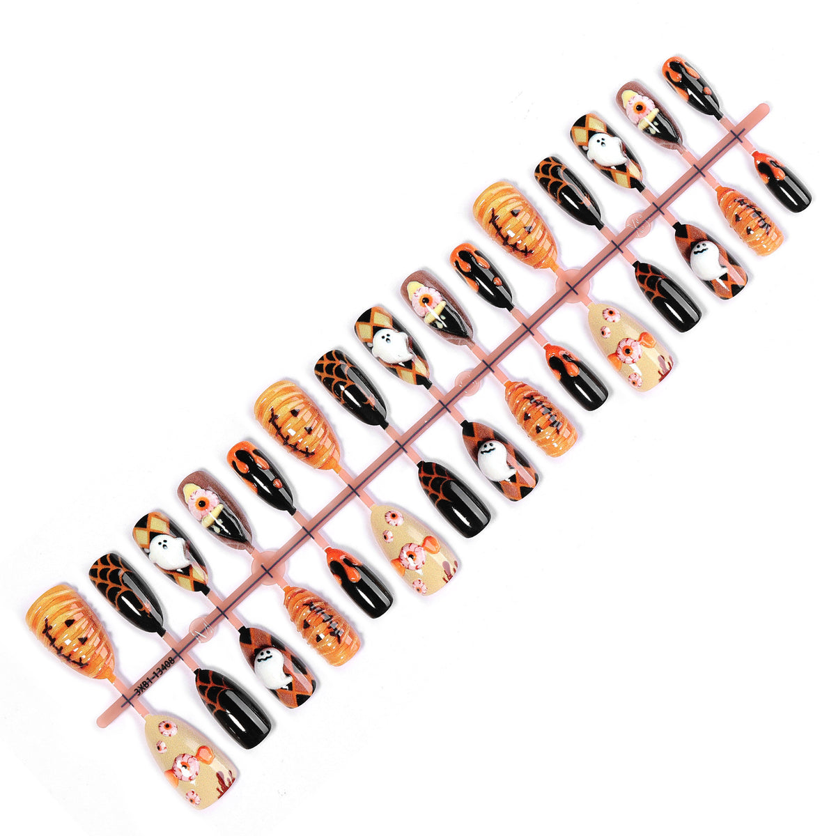 Kreatives Kunstnagelset mit einzigartigen Halloween-Motiven Brehn